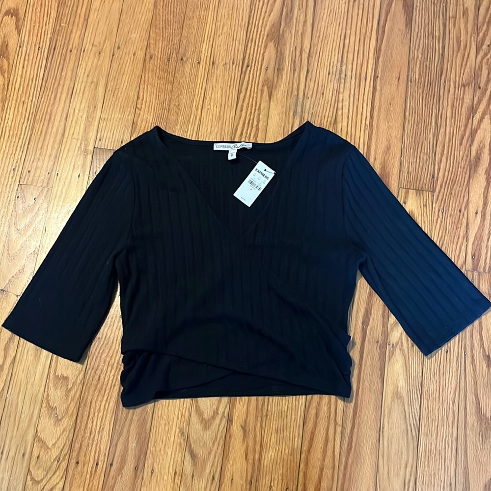 Black crop top